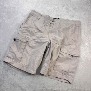 Chaps Cargo Shorts Mens 36 Khaki Tan Utility Hiking Outdoor